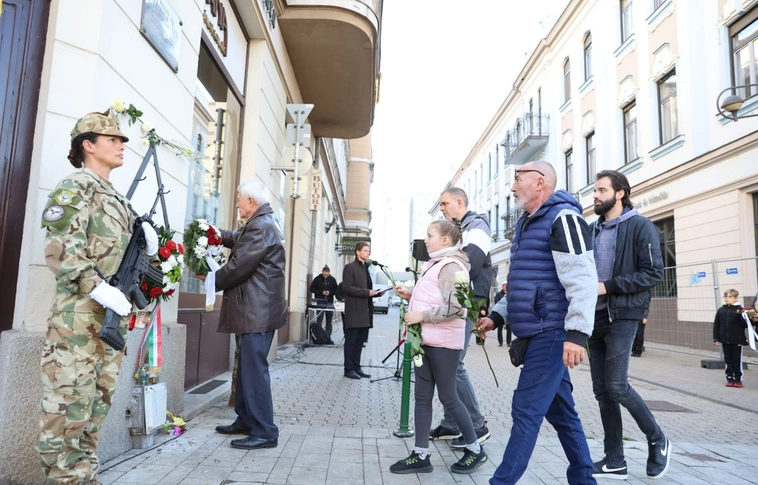 Misley Emesére emlékeztek Miskolcon. Fotó: Juhász Ákos