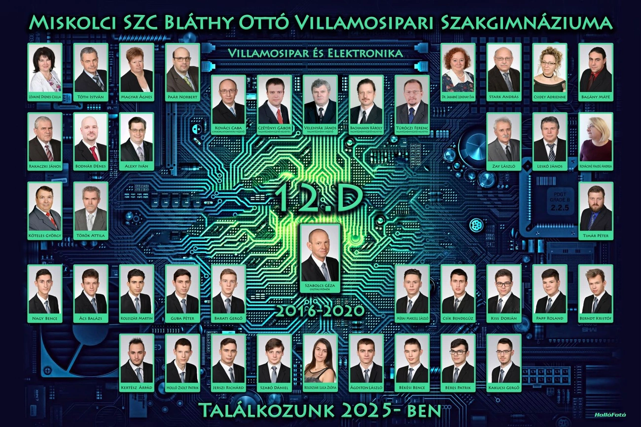 Tabló Bláthy 12.D