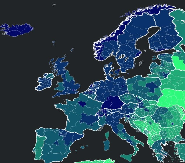 Fejlettségi térkép