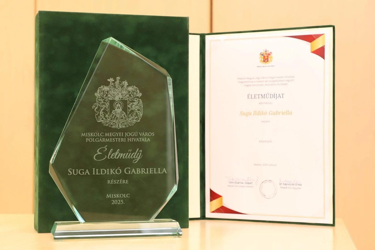 Suga Ildikó Gabriella Életműdíj