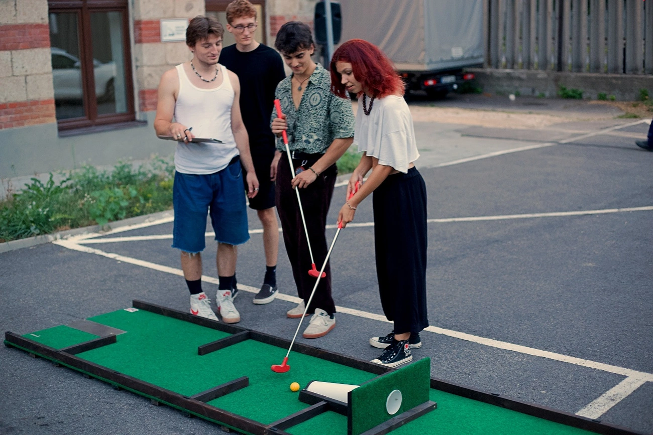minigolf a Csengey Kerti Partyn