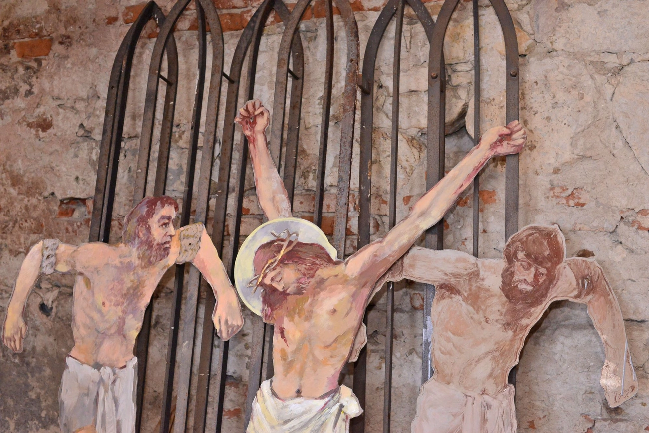 A Kálvária Golgotájának alakjai, Fotó: Osztie Tibor