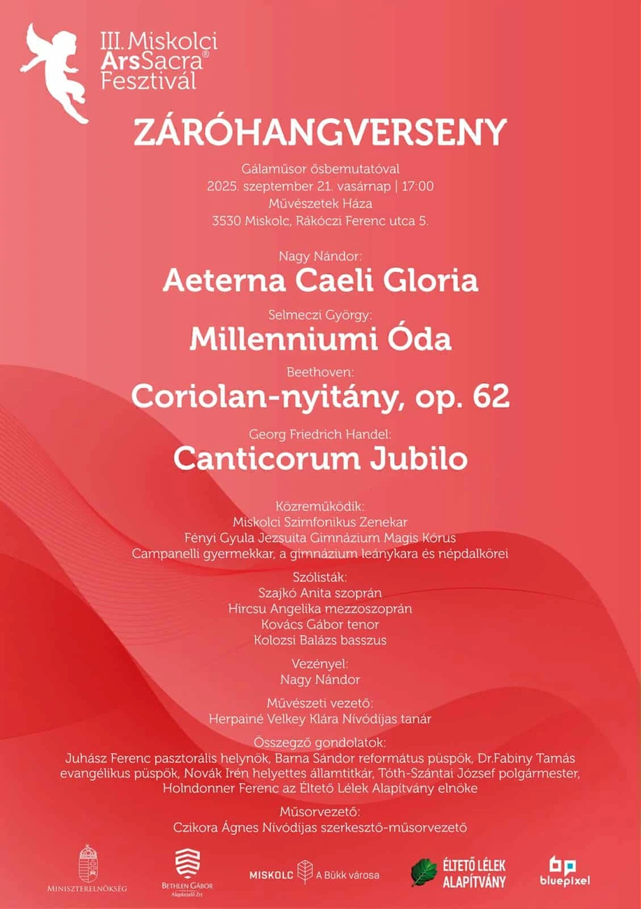 Ars Sacra záróhangverseny - plakát