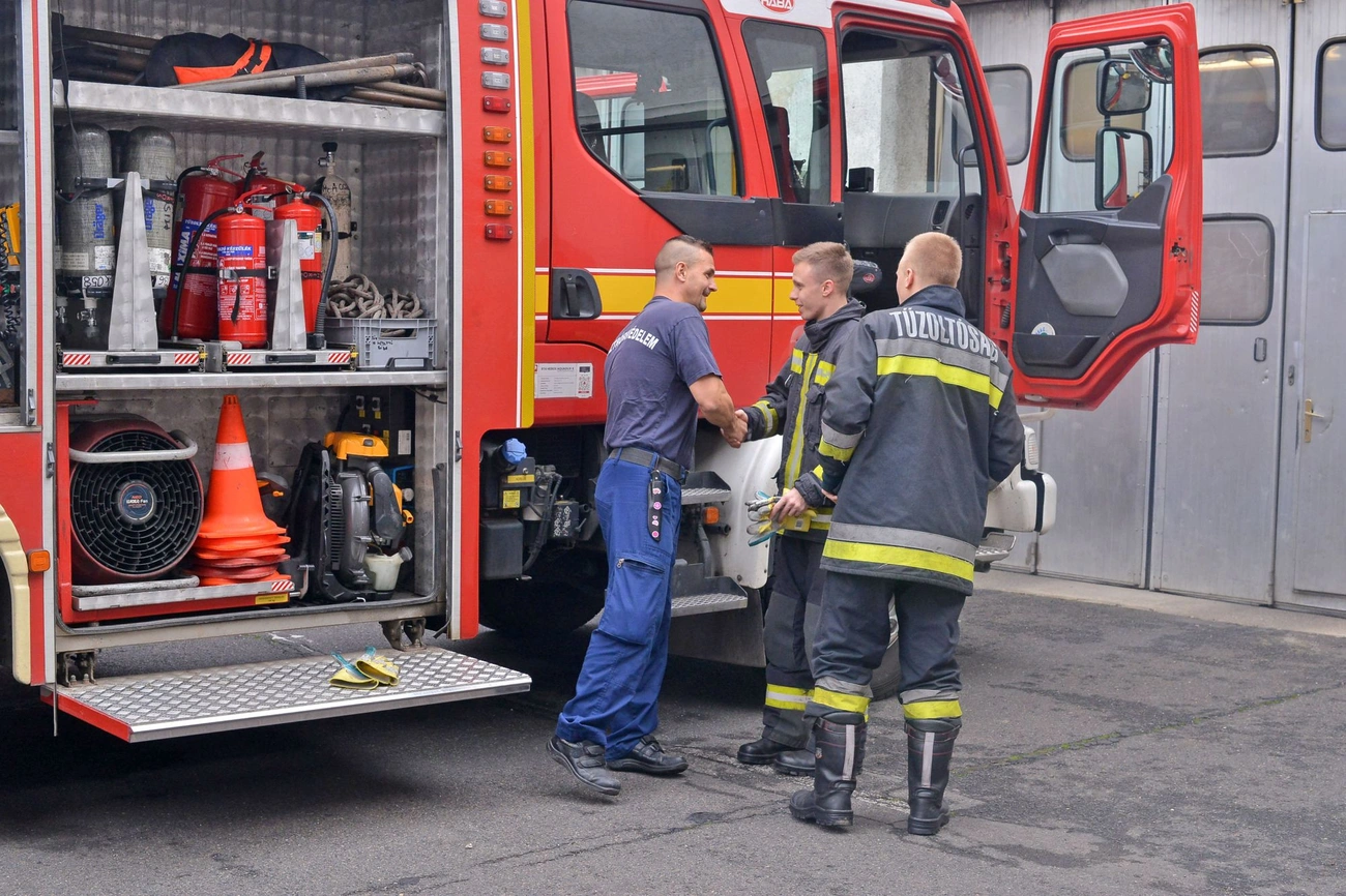 Győri Péter tűzoltó