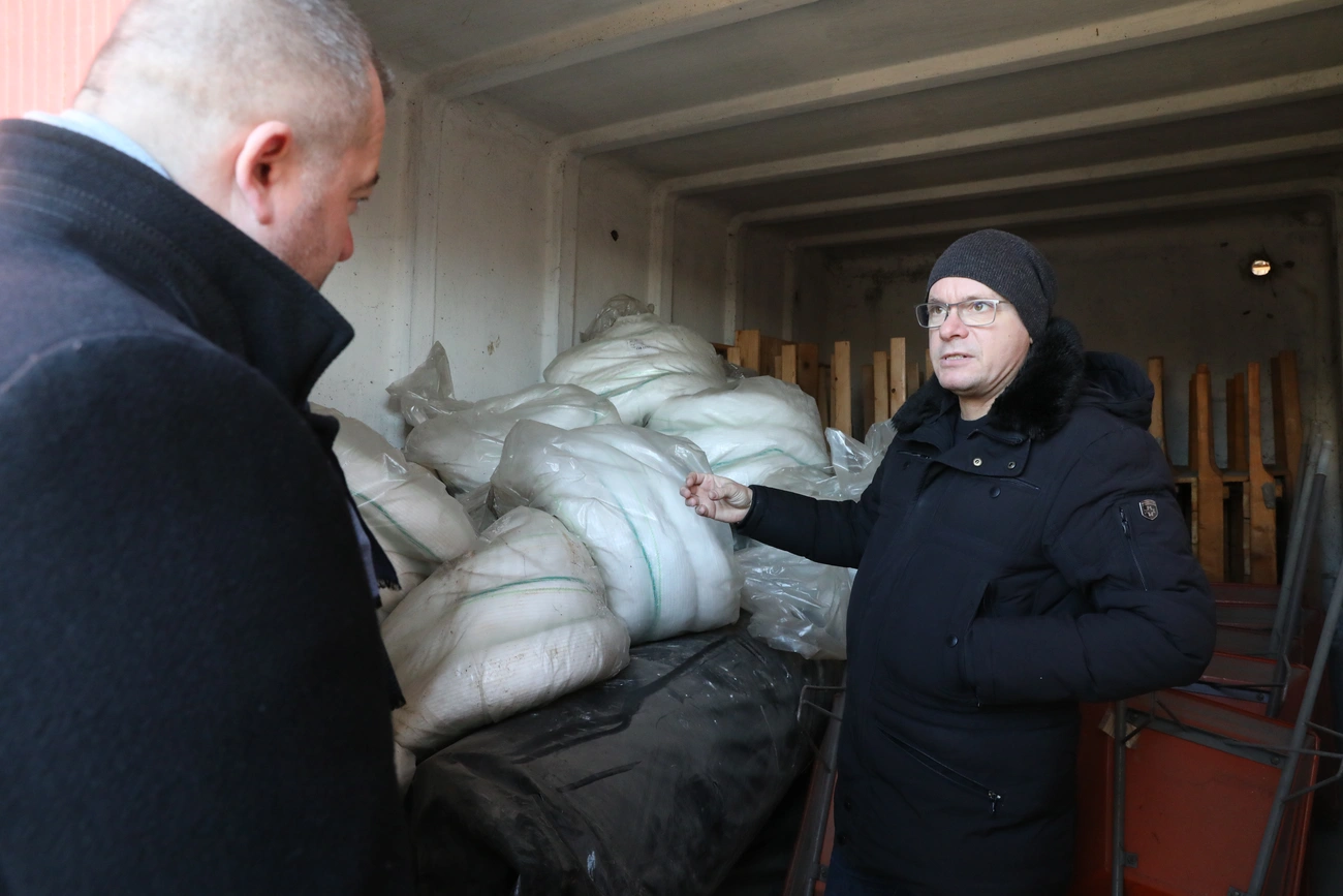 Árvízvédelmi eszközök készenlétben. Fotó: Juhász Ákos