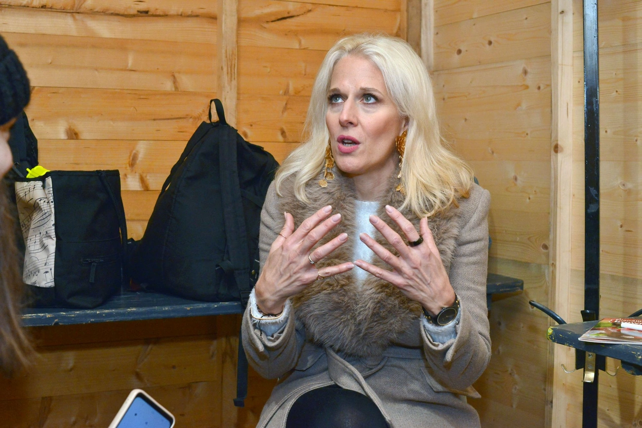 Wolf Kati Miskolc lépett fel és interjút is adott. Fotó: Osztie Tibor