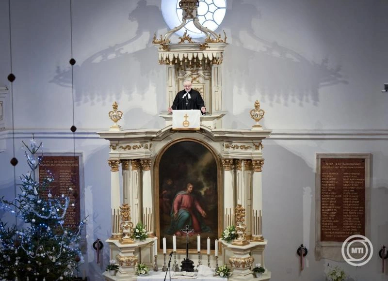 Szemerei János evangélikus elnök-püspök. Fotó: MTI