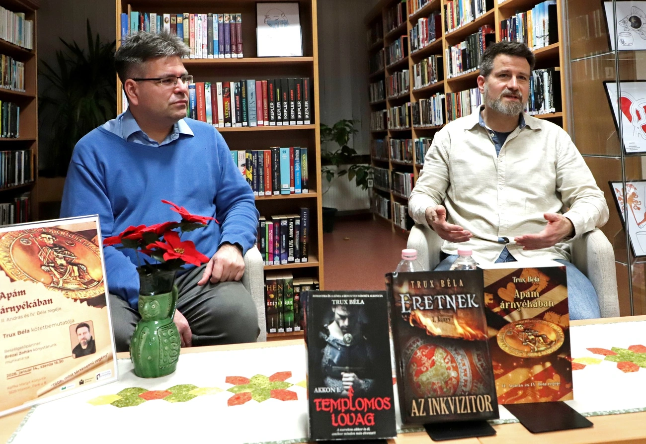Trux Béla kötetbemutató. Fotó: Mocsári László