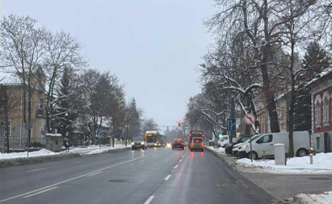 Közlekedési információ. Fotó: Miskolci Városgazda Facebook