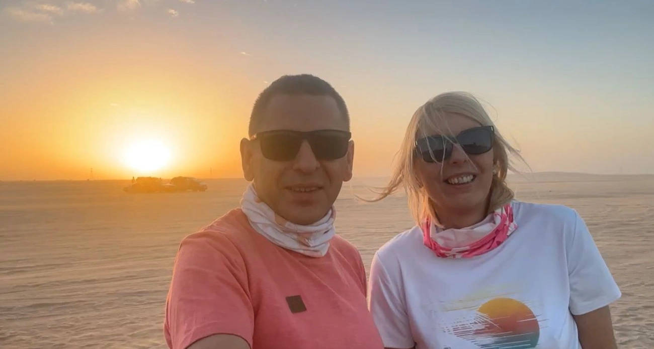 EXC Team tagjai, dr. Simon Réka és Lippai Gábor Bamako