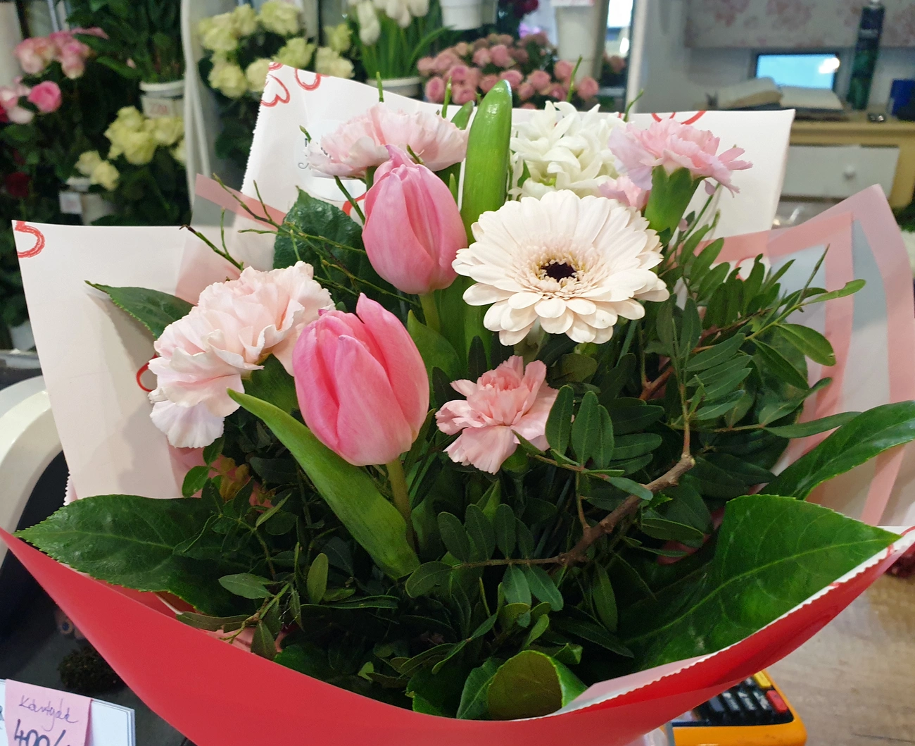 Egy szép csokor Valentin-napra. Fotó: Mocsári László