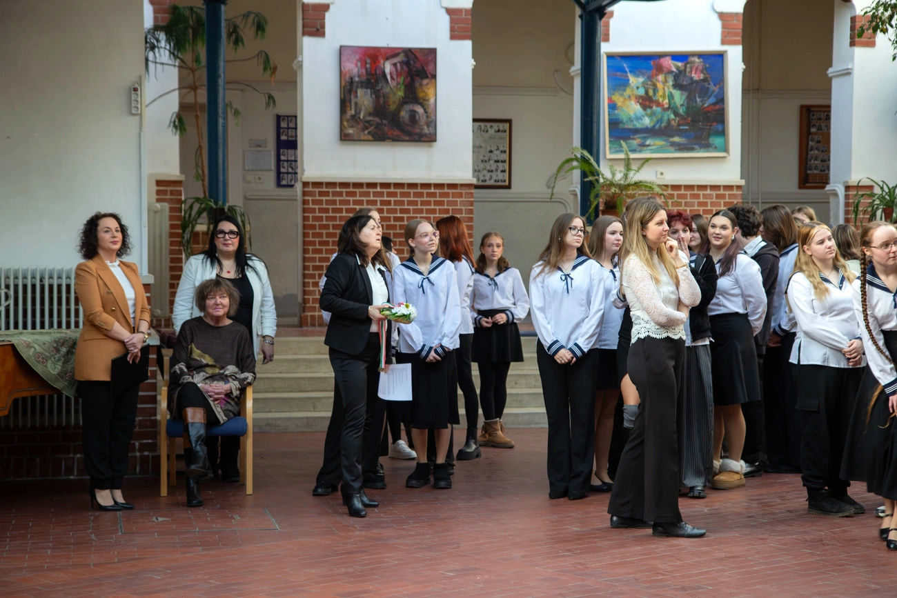 Zrínyi Ilona megemlékezés a Zrínyi gimiben. Fotó: magánarchívum