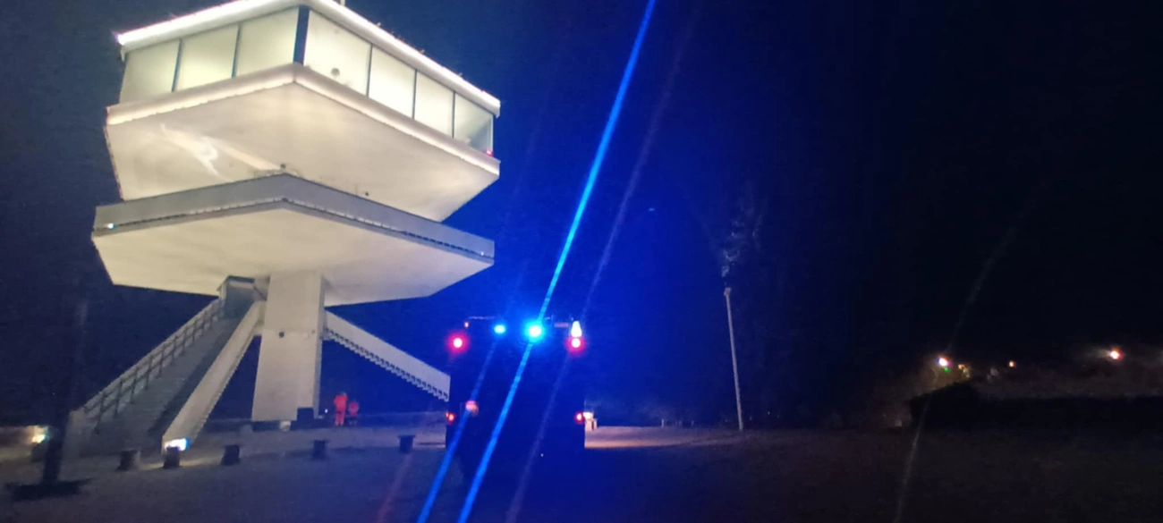 tűz az Avasi kilátónál. Fotó: Facebook