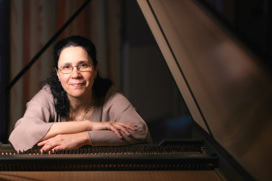 Kecskés Mónika csembalóművész. Fotó: magánarchívum