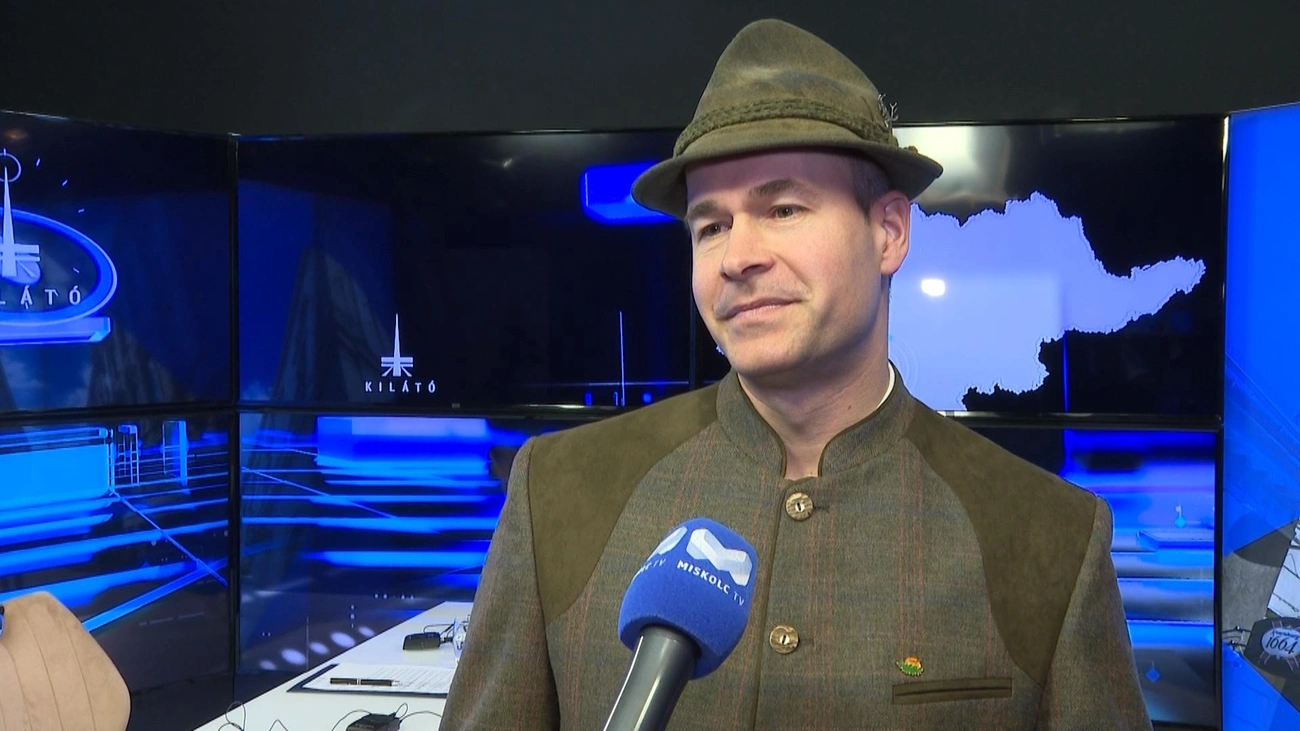 Ehető Erdő interjú. Fotó: Miskolc TV