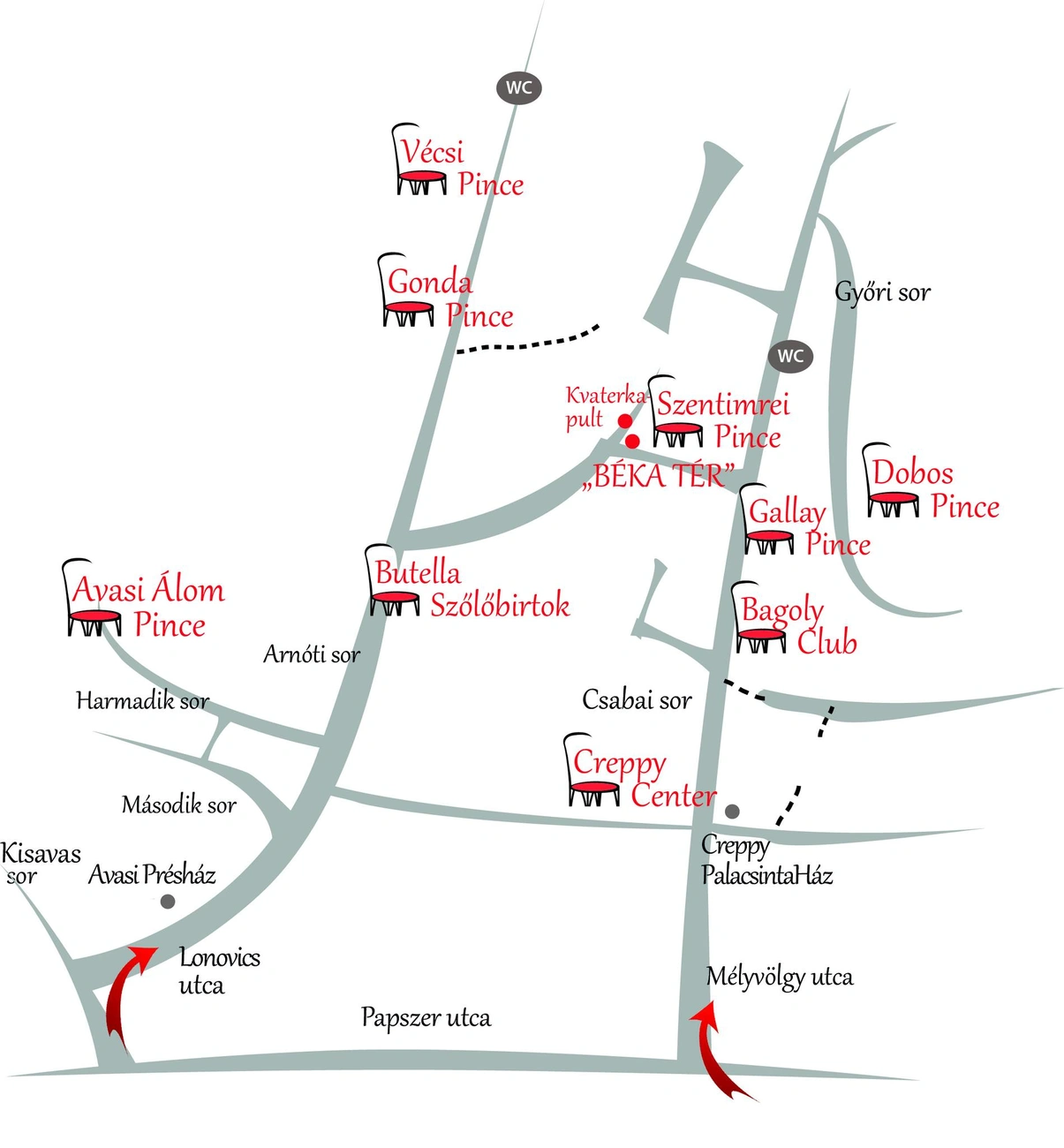 Avasi Kvaterka térkép