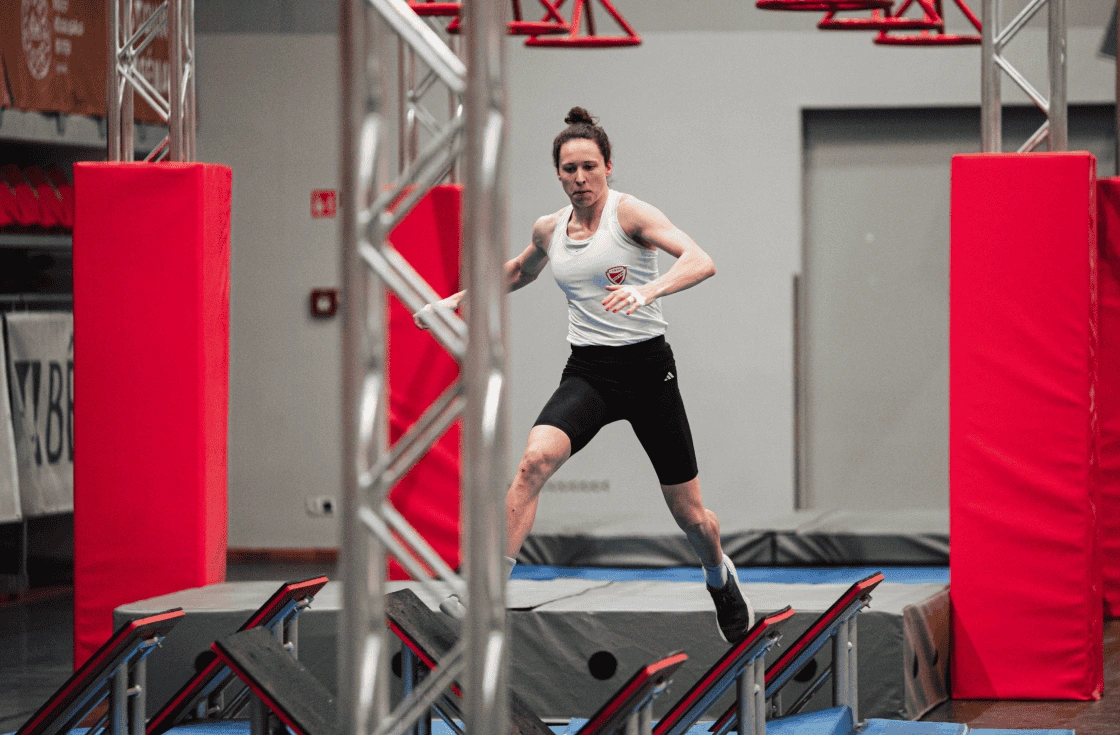 Guzi Blanka az edzőteremben. Fotó: magánarchívum