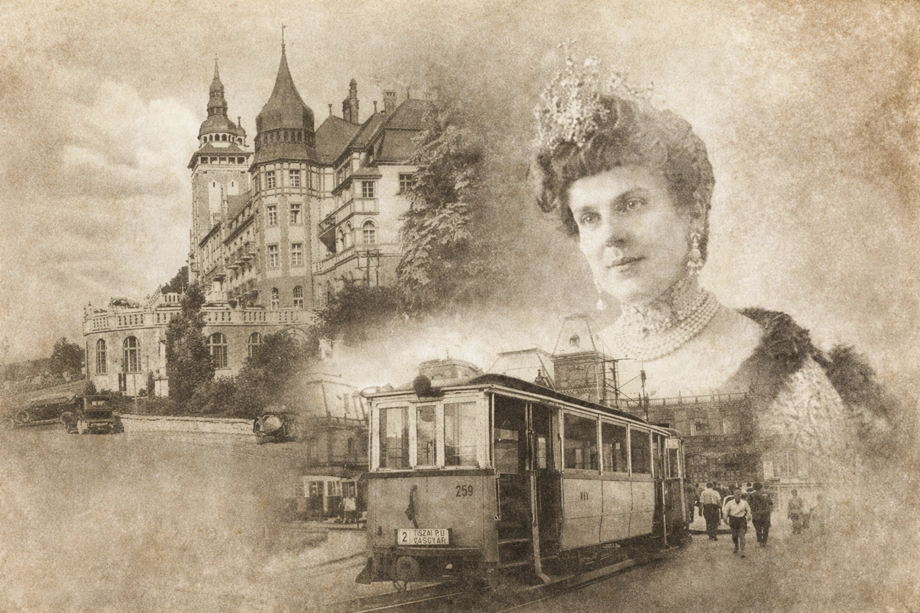 történelmi érdekességek Miskolcról: Lilla, miskolci villamos, Palotaszálló