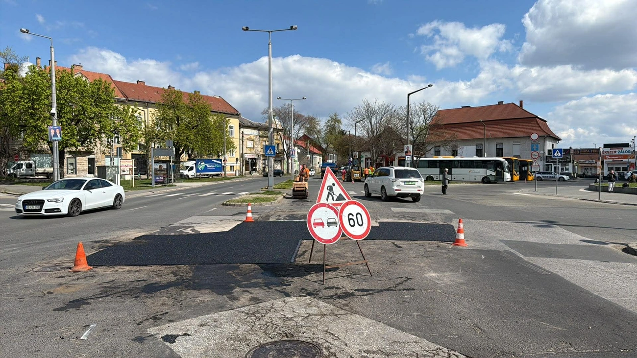 Közlekedési információ. Fotó: Miskolci Városgazda Facebook