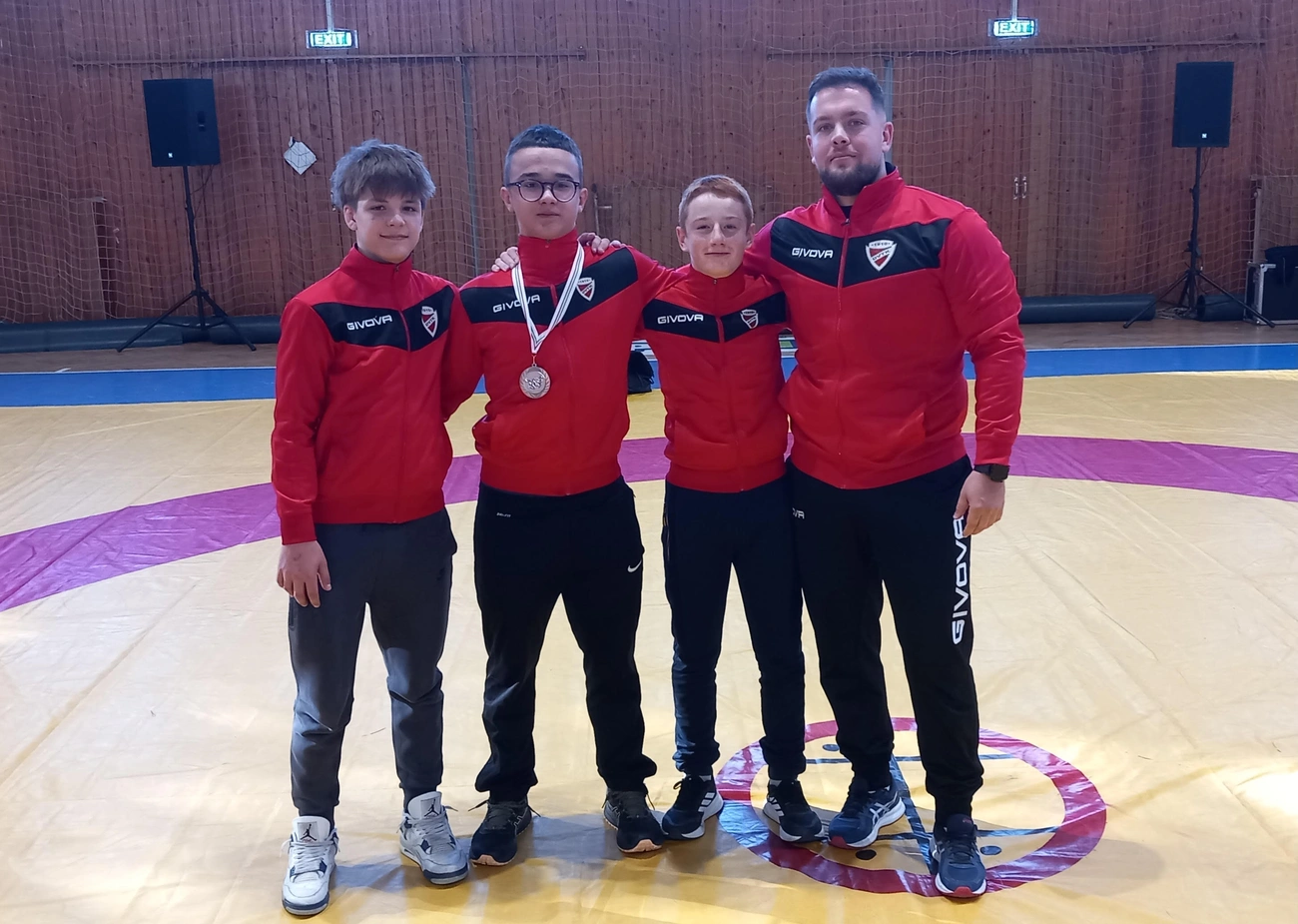 birkózók Abonyban. Fotó: magánarchívum