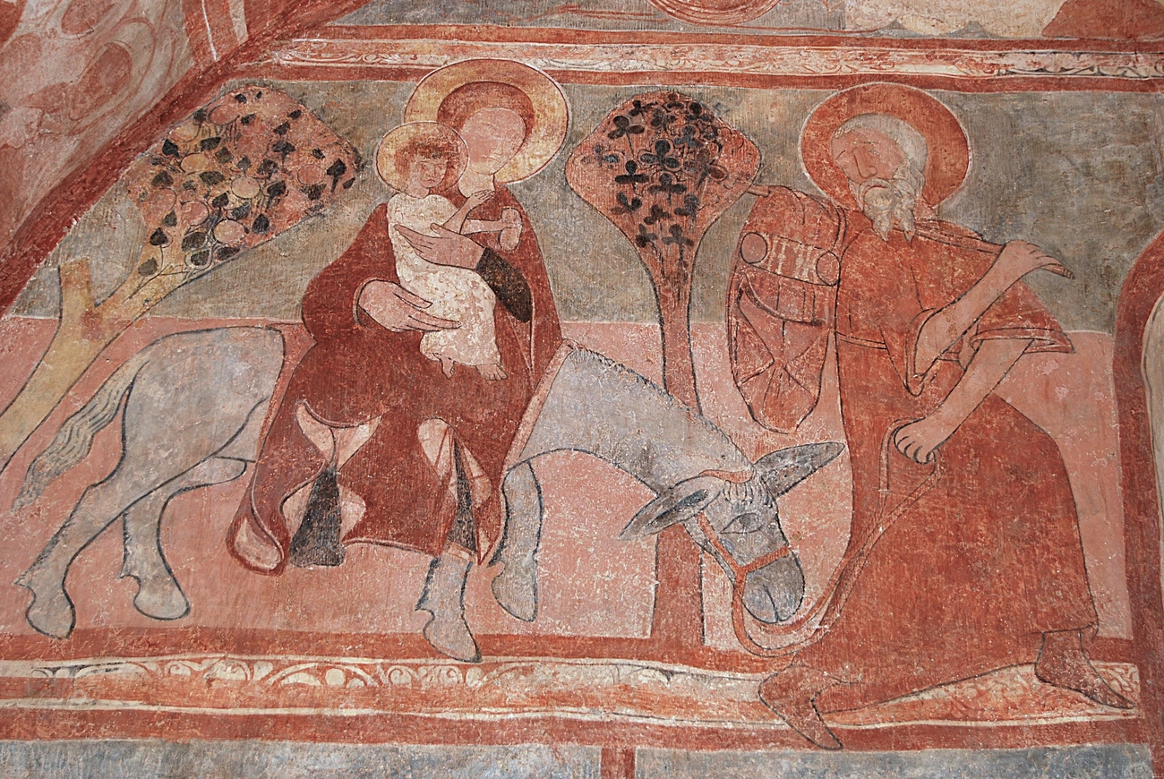 freskó a csécsi református templomban. Fotó: Wikipedia