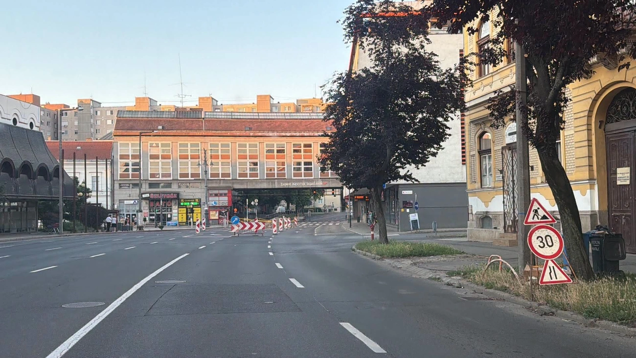 Közlekedési információ. Fotó: Miskolci Városgazda Facebook