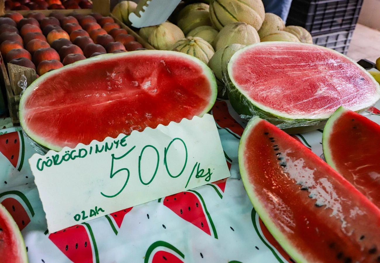 Dinnye a piacon. Fotó: Mocsári László