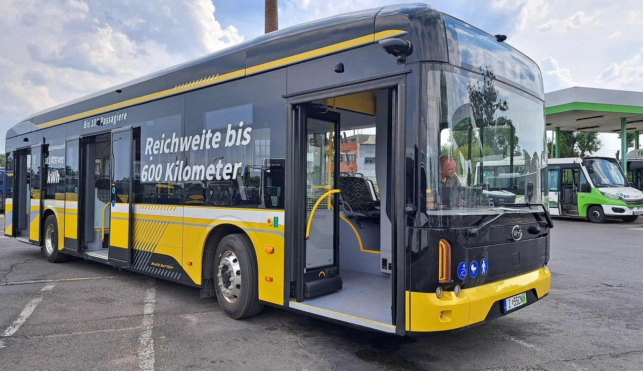 BYD tesztbusz. Fotó: MVK