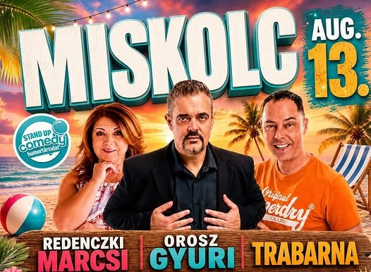 Stand Up Comedy Holiday Miskolcon. Forrás: standaupcomedy.hu