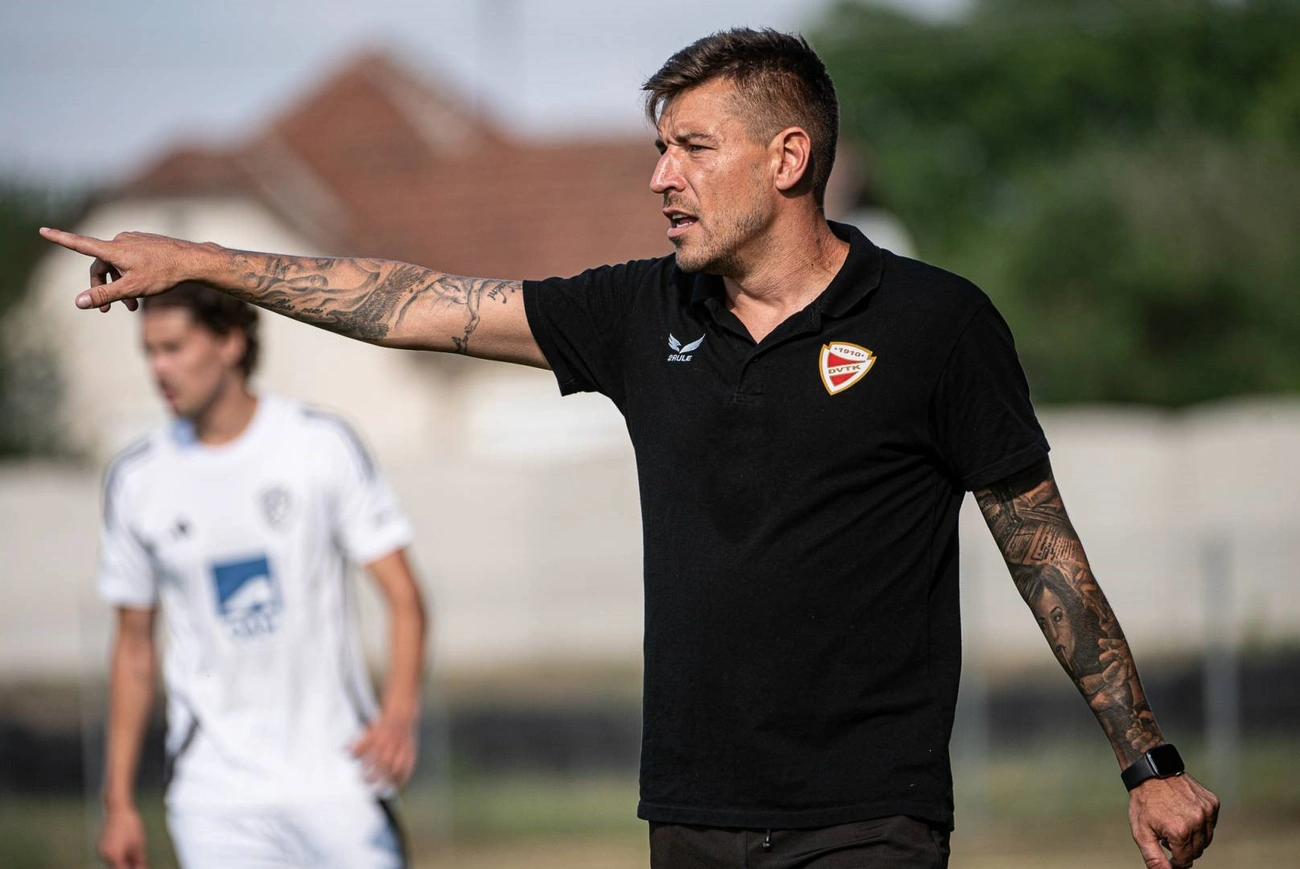 Takács Péter a DVTK labdarúgó csapatának vezetőedzője. Fotó: magánarchívum