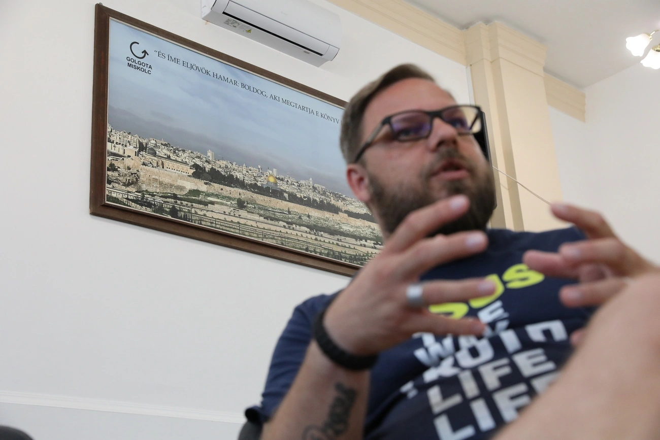 Tóth-Simon Károly, a miskolci Golgota lelkésze. Fotó: Juhász Ákos