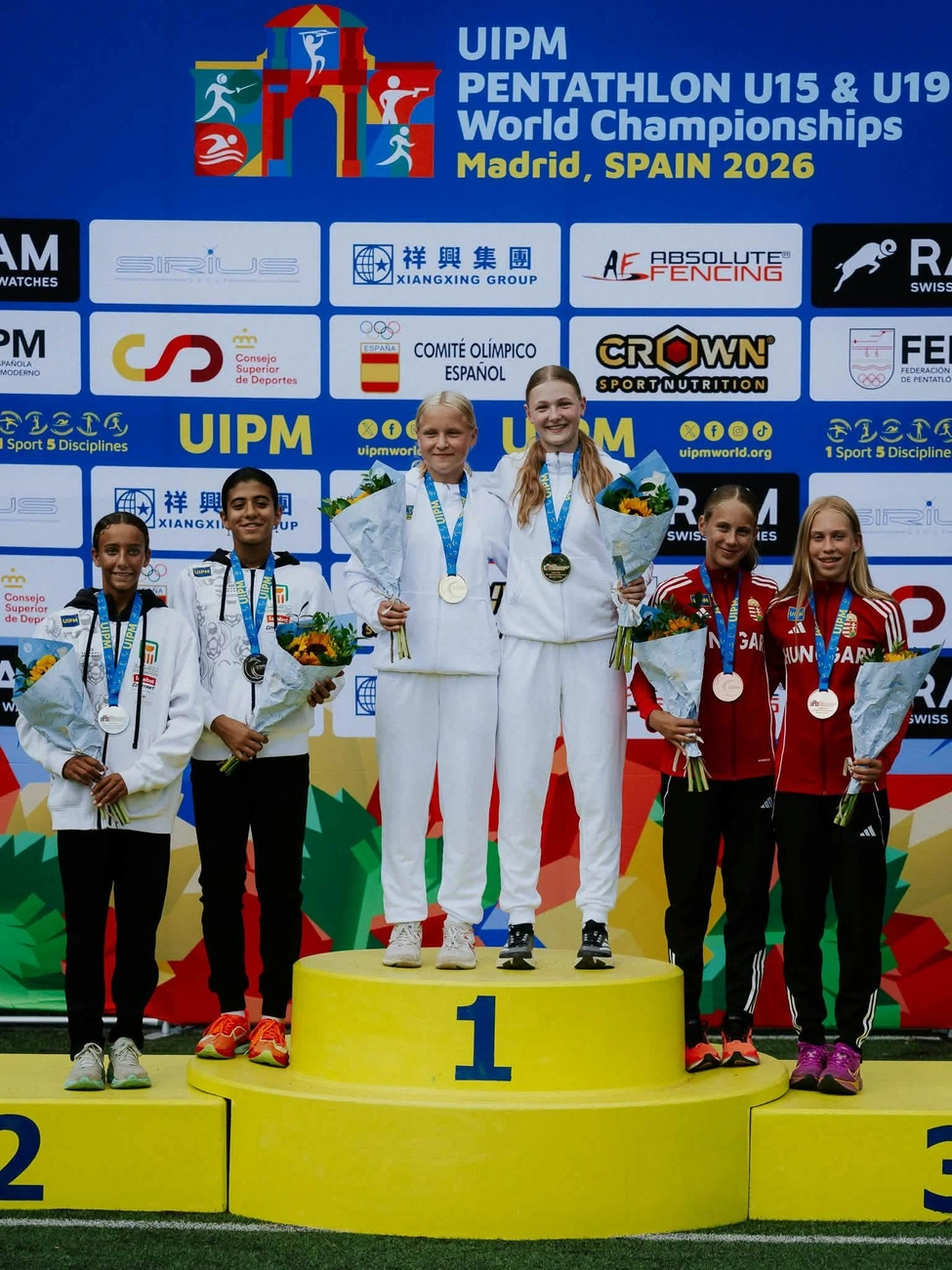 Pocsai Noémi Eseme U15 öttusázó VB-bronzésmes. Fotó: magánarchívum