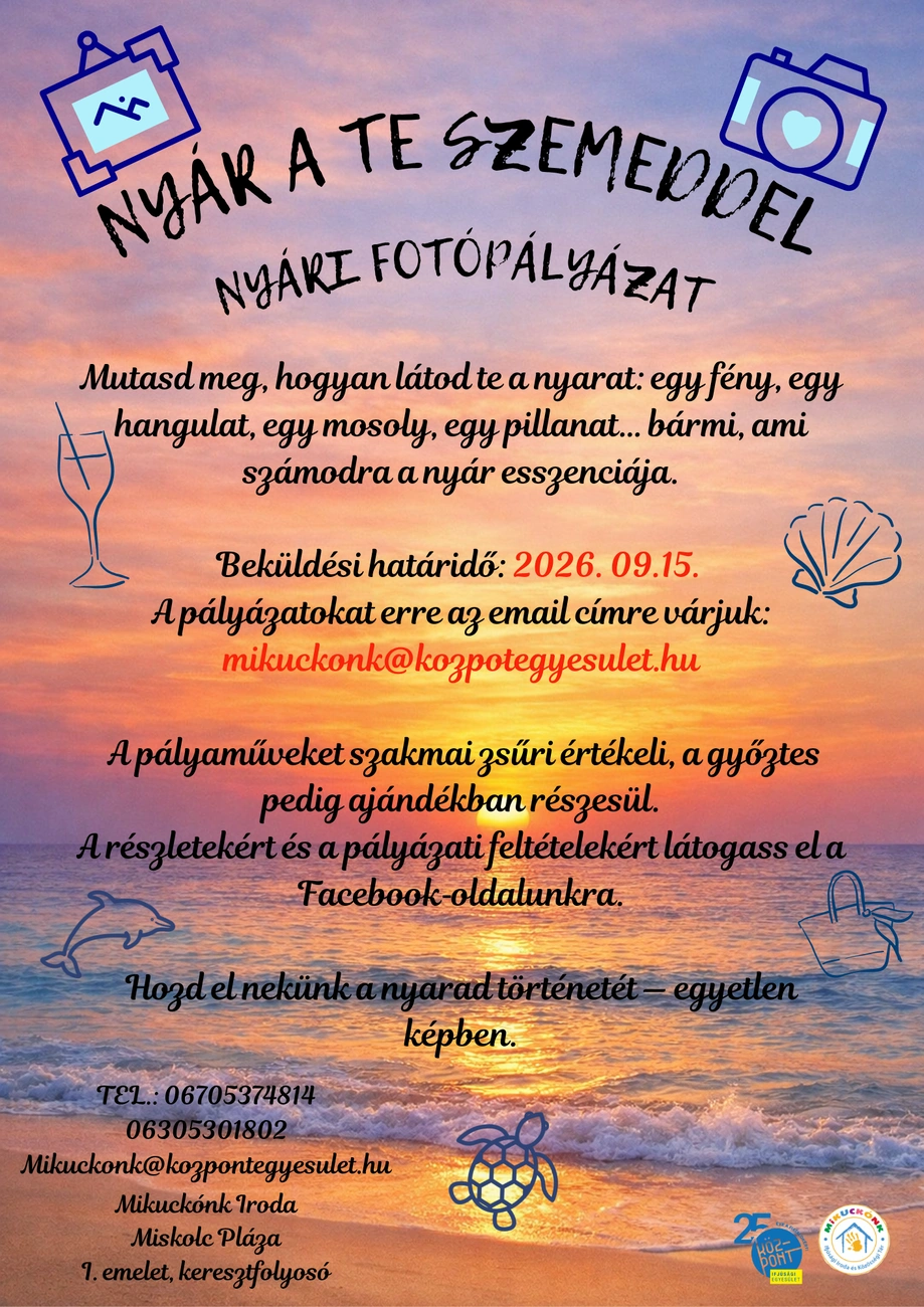 fotópályázat plakát. Forrás: Köz-Pont Ifjúsági Egyesület