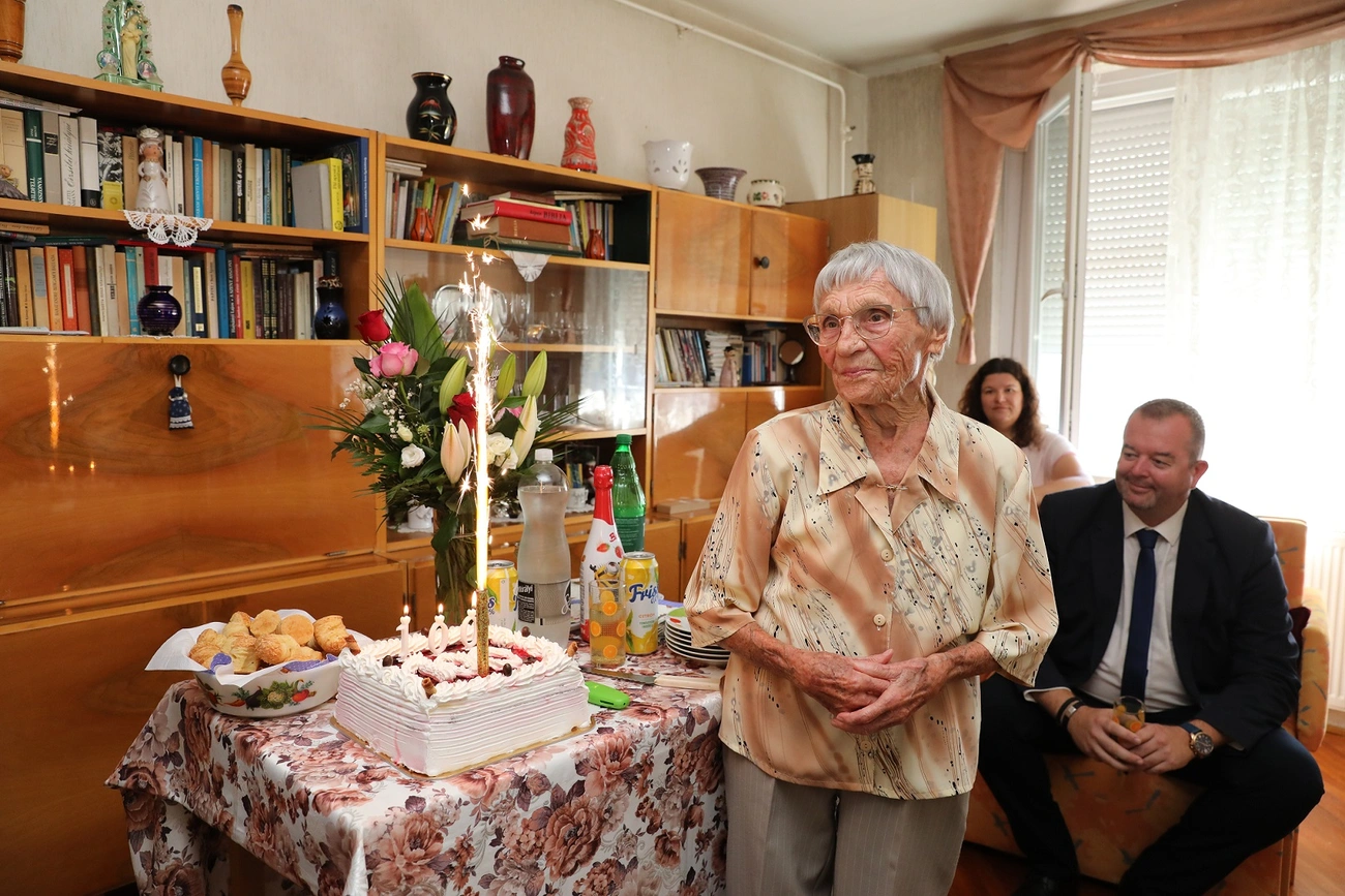 Ilonka néni 100 éves. Fotó: Juhász Ákos