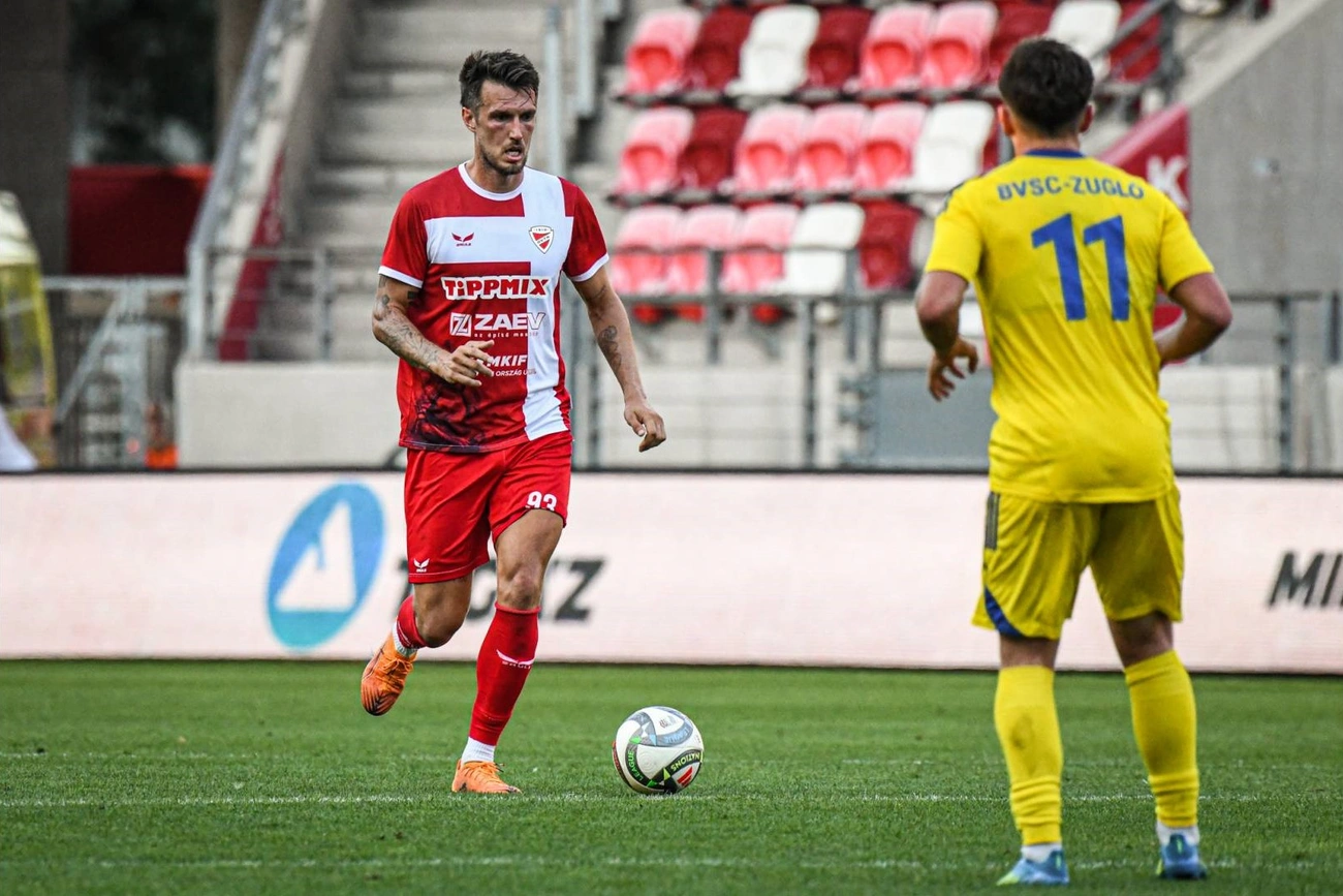 Tamás Márk a DVTK labdarúgója. Fotó: DVTK