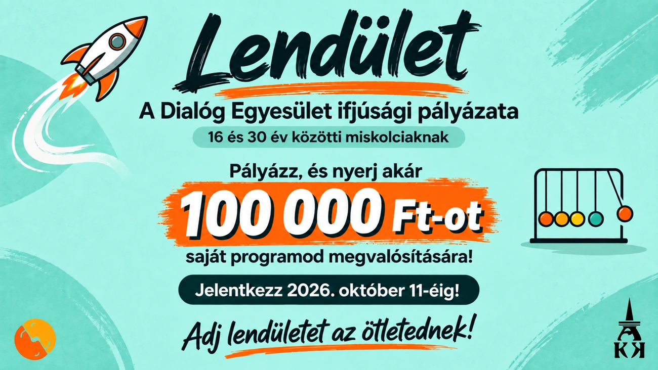 Lendület pályázat plakát. Fotó: Dialóg Egyesület