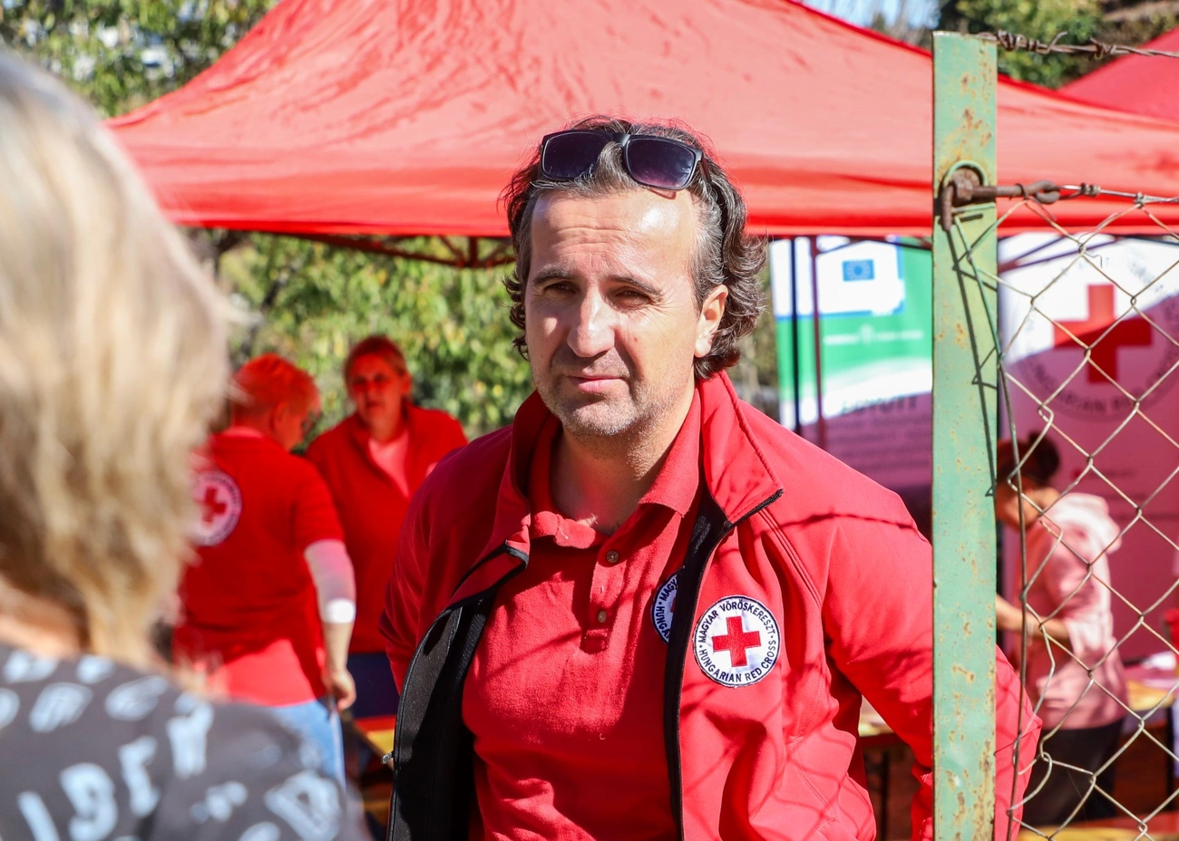 Képes Norbert, Magyar Vöröskereszt. Fotó: Mocsári László