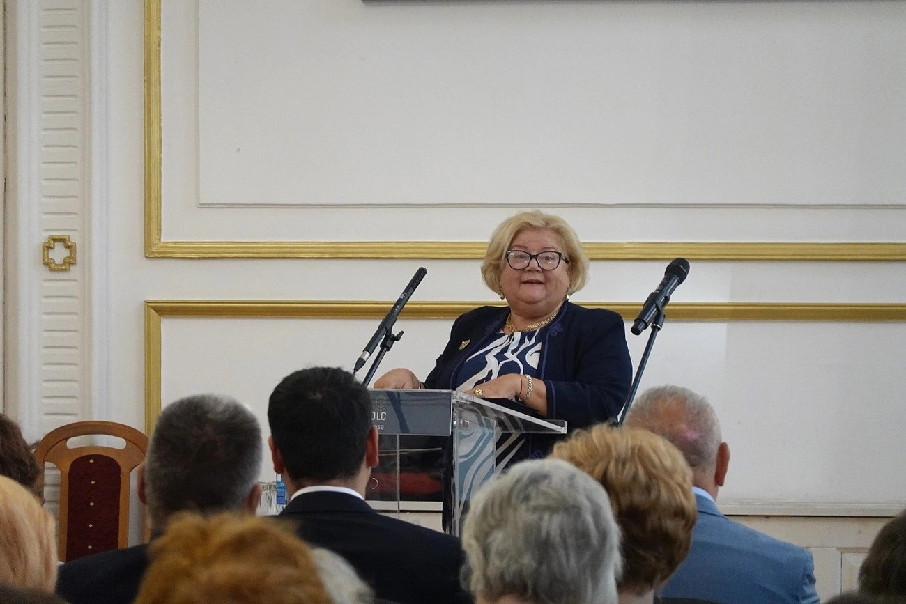 Szegedi Judit, a BAZ-NYÉSZ elnöke az Idősügyi Konferencián. Fotó: Detzky Anna