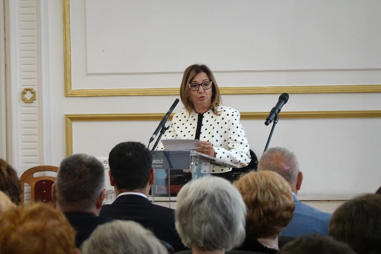 Boga Zsuzsanna az Idősügyi Konferencián. Fotó: Detzky Anna