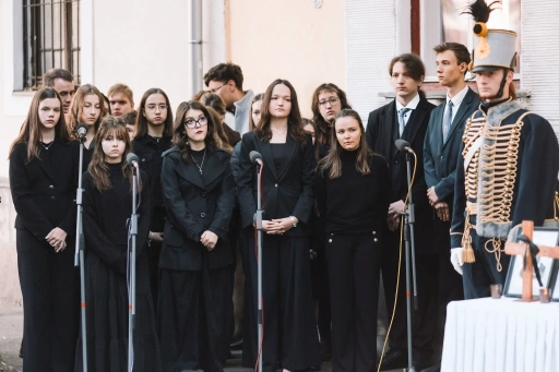 Aradi vértanúk megemlékezés, Lévay diákjai. Fotó: Rogosz Péter