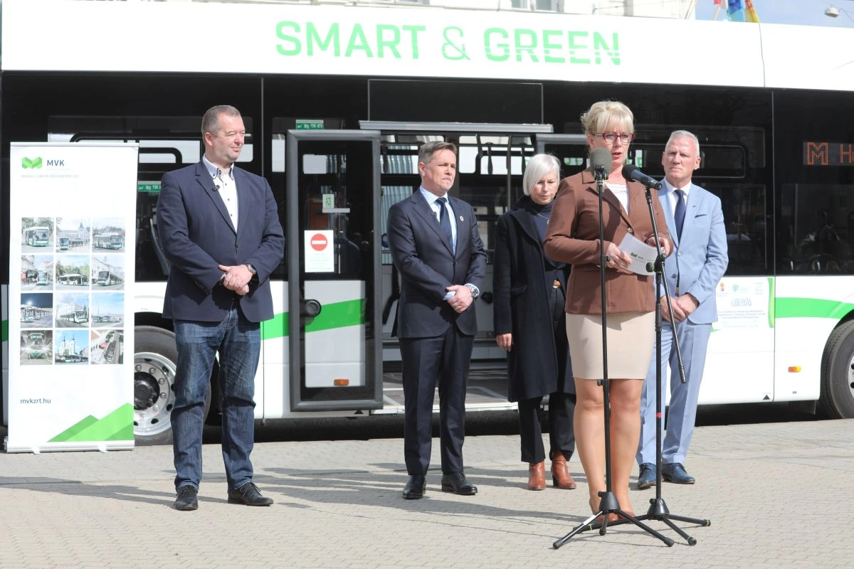 Új BYD buszok Miskolcon. Fotó: Juhász Ákos