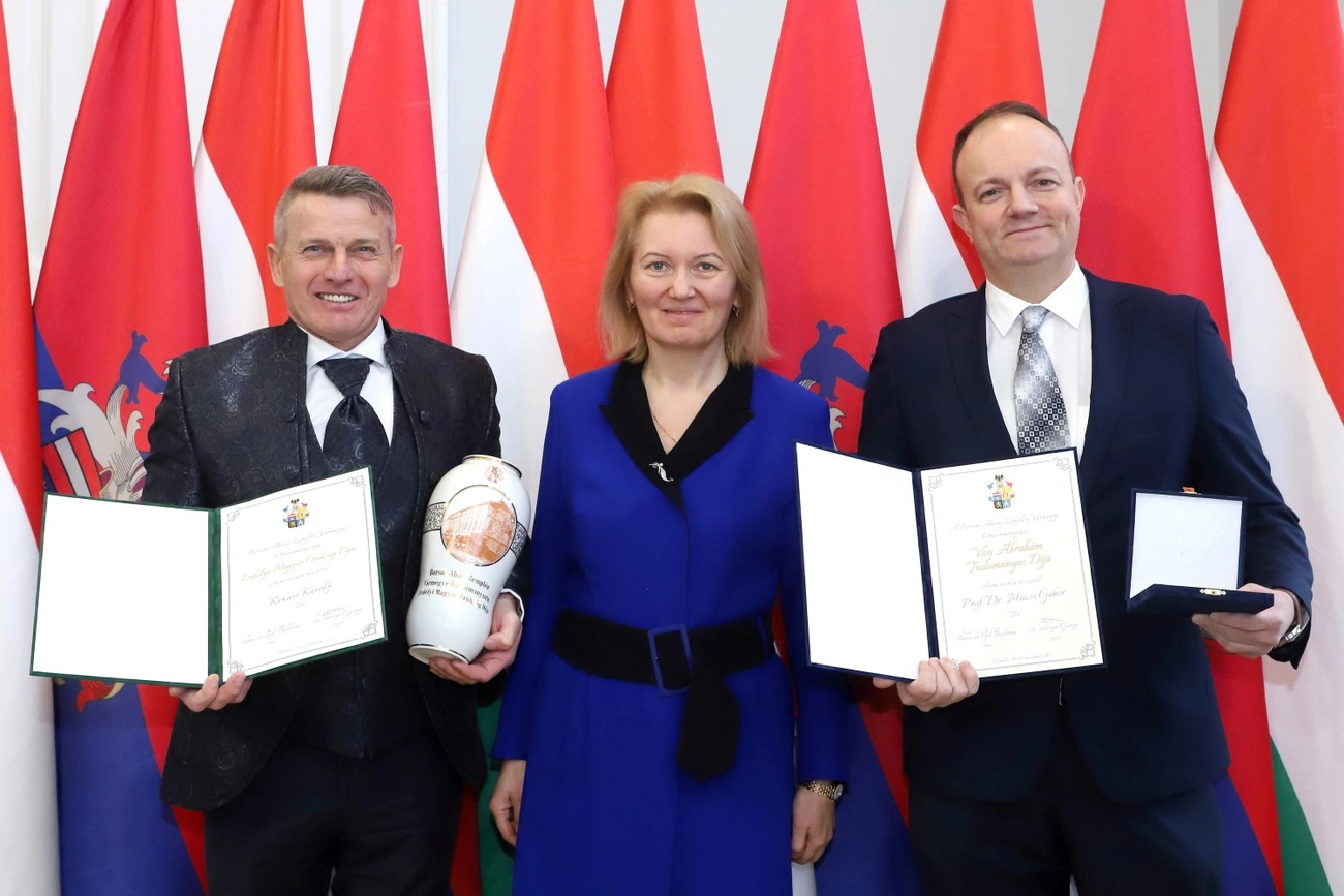 Díjátadó a vármegyeházán