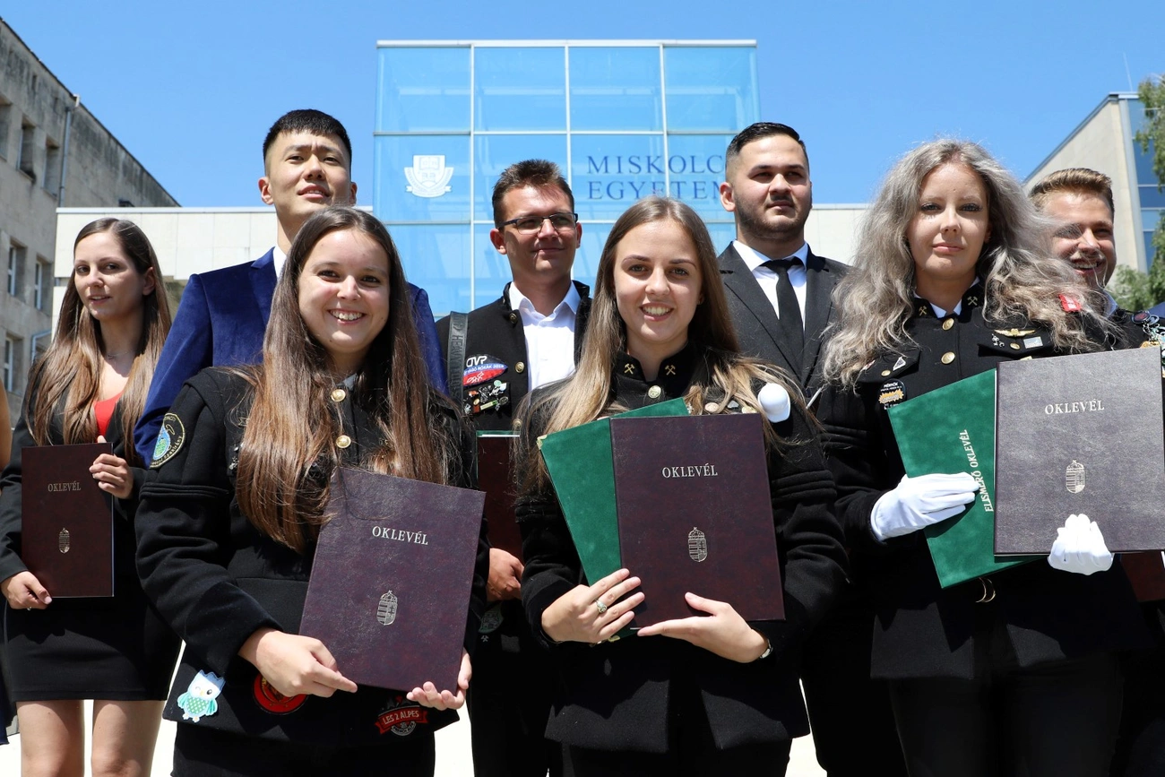 Diploma átadó a Miskolci Egyetemen 