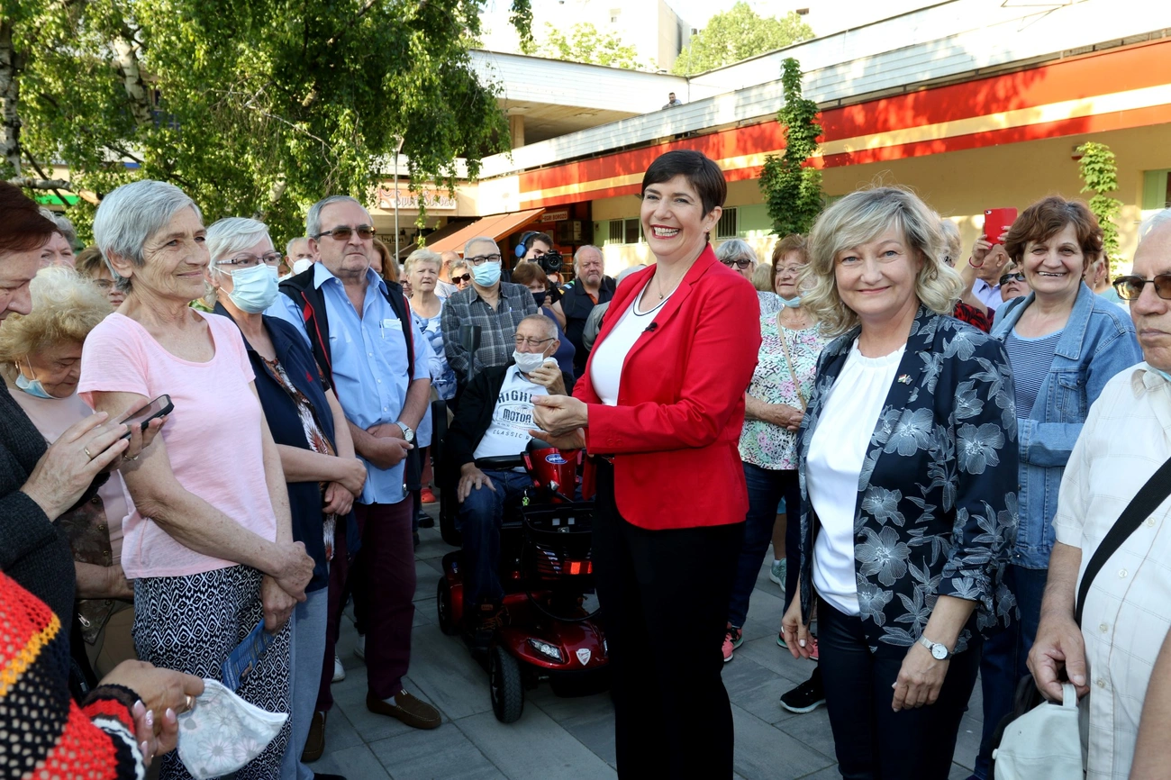 Dobrev Klára Miskolcon 