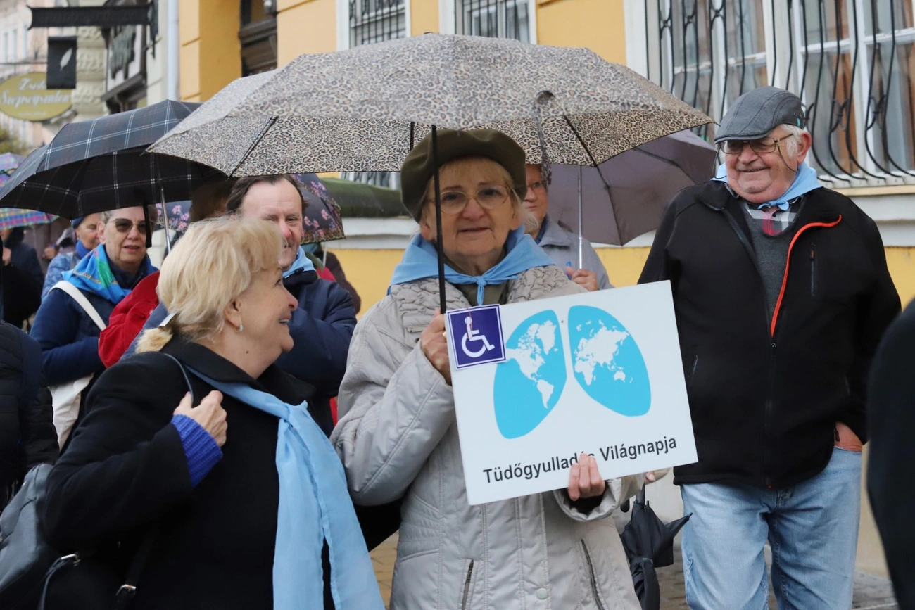 Séta a tüdőgyulladás elleni világnap alkalmából 