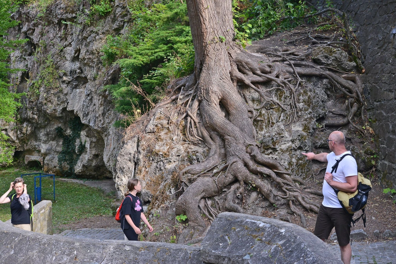 Turisták Lillafüreden
