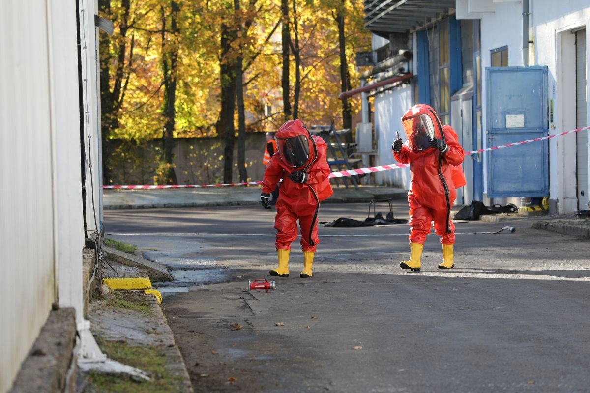 Katasztrófavédelmi gyakorlat Miskolcon. Fotó: Juhász Ákos