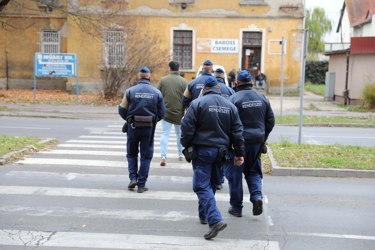 Rendészeti ellenőrzés a Selyemréten