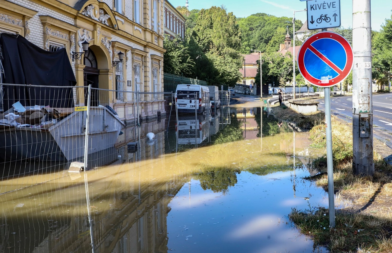 Papszer utcai csőtörés