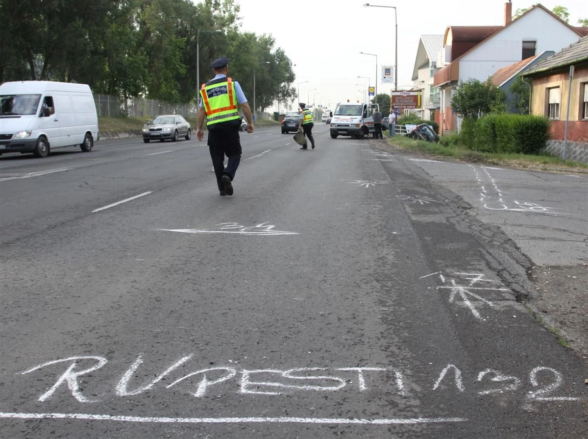 Reggeli baleset a Pesti úton